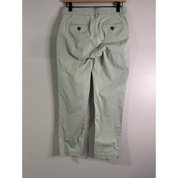 Boden women’s sage green crop chino pants size 4 - Picture 6 of 7
